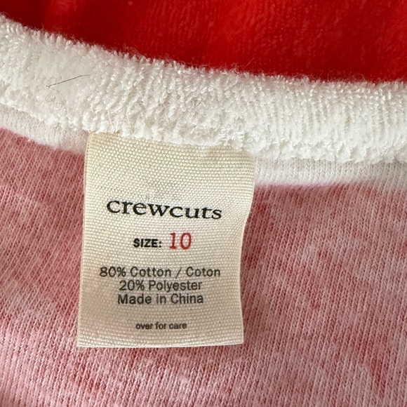 CrewCuts Kids Red and White Striped French Terry Cloth Swim Cover - {10} - Picture 3 of 4